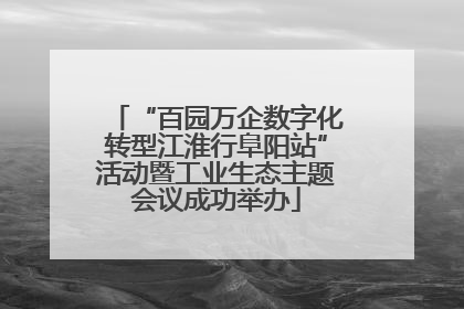 “百园万企数字化转型江淮行阜阳站”活动暨工业生态主题会议成功举办