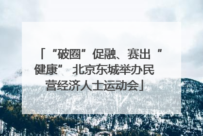“破圈”促融、赛出“健康” 北京东城举办民营经济人士运动会