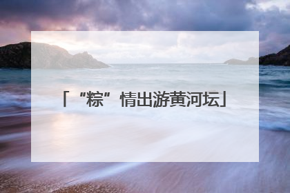 “粽”情出游黄河坛