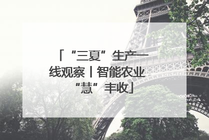 “三夏”生产一线观察丨智能农业“慧”丰收