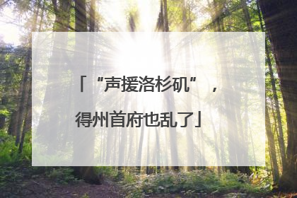 “声援洛杉矶”，得州首府也乱了