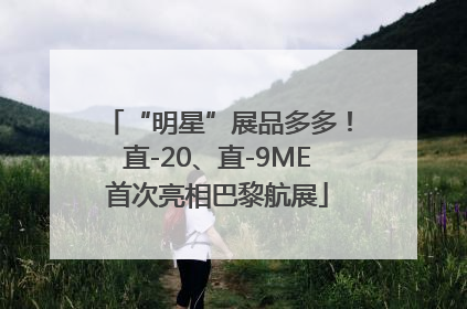 “明星”展品多多！直-20、直-9ME首次亮相巴黎航展