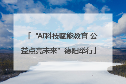 “AI科技赋能教育 公益点亮未来”德阳举行
