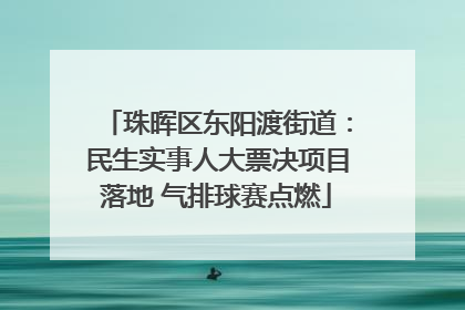 珠晖区东阳渡街道：民生实事人大票决项目落地 气排球赛点燃