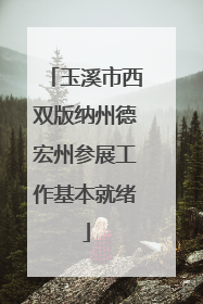 玉溪市西双版纳州德宏州参展工作基本就绪
