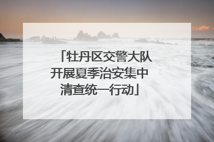 牡丹区交警大队开展夏季治安集中清查统一行动