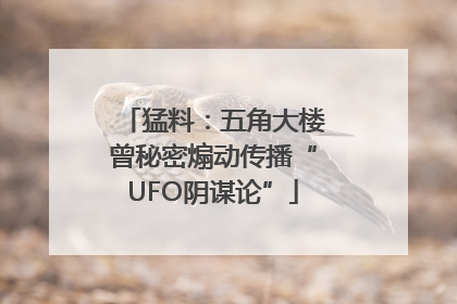 猛料：五角大楼曾秘密煽动传播“UFO阴谋论”