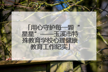 用心守护每一颗“星星”——玉溪市特殊教育学校心理健康教育工作纪实
