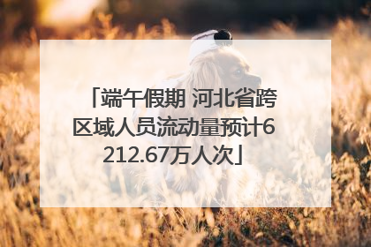 端午假期 河北省跨区域人员流动量预计6212.67万人次