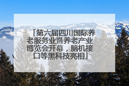 第六届四川国际养老服务业暨养老产业博览会开幕，脑机接口等黑科技亮相
