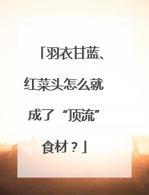 羽衣甘蓝、红菜头怎么就成了“顶流”食材？