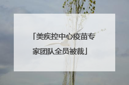 美疾控中心疫苗专家团队全员被裁