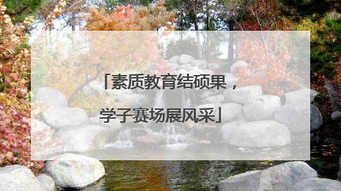素质教育结硕果，学子赛场展风采