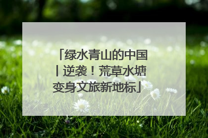 绿水青山的中国丨逆袭！荒草水塘变身文旅新地标