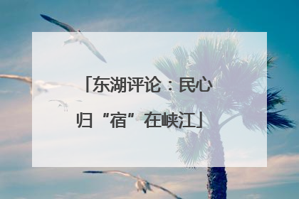 东湖评论：民心归“宿”在峡江