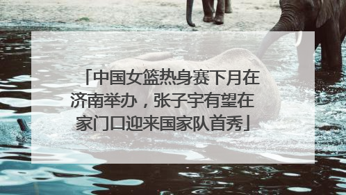 中国女篮热身赛下月在济南举办，张子宇有望在家门口迎来国家队首秀