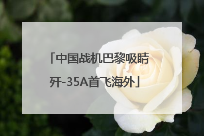 中国战机巴黎吸睛 歼-35A首飞海外