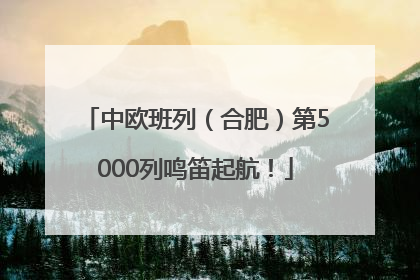 中欧班列（合肥）第5000列鸣笛起航！
