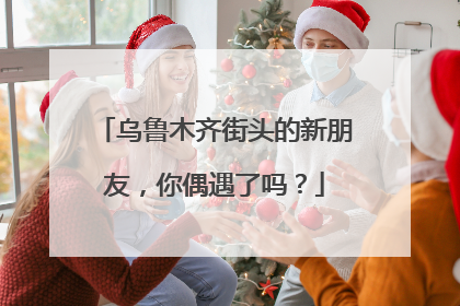 乌鲁木齐街头的新朋友，你偶遇了吗？