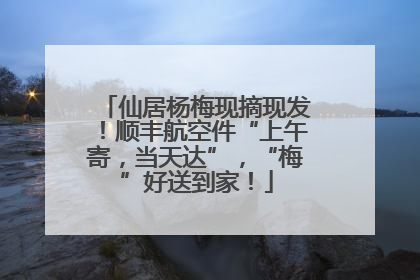 仙居杨梅现摘现发！顺丰航空件“上午寄，当天达”，“梅”好送到家！