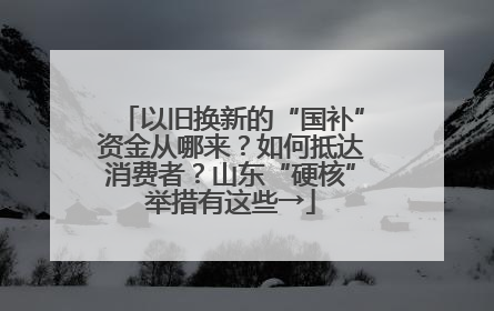 以旧换新的“国补”资金从哪来？如何抵达消费者？山东“硬核”举措有这些→