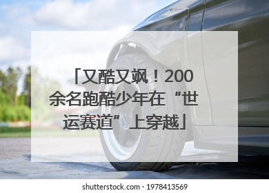 又酷又飒！200余名跑酷少年在“世运赛道”上穿越