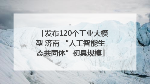发布120个工业大模型 济南 “人工智能生态共同体”初具规模