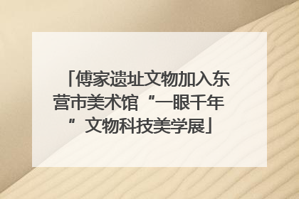 傅家遗址文物加入东营市美术馆“一眼千年”文物科技美学展
