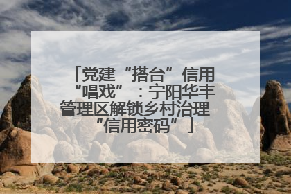 党建“搭台”信用“唱戏”：宁阳华丰管理区解锁乡村治理“信用密码”