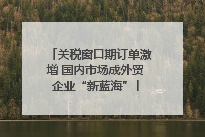 关税窗口期订单激增 国内市场成外贸企业“新蓝海”