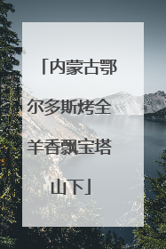 内蒙古鄂尔多斯烤全羊香飘宝塔山下