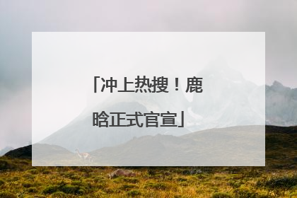 冲上热搜！鹿晗正式官宣