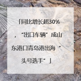 同比增长超30%，“出口车辆”成山东港口青岛港出海“头号选手”