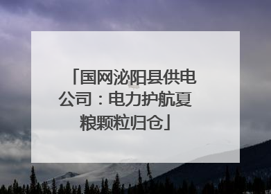 国网泌阳县供电公司：电力护航夏粮颗粒归仓
