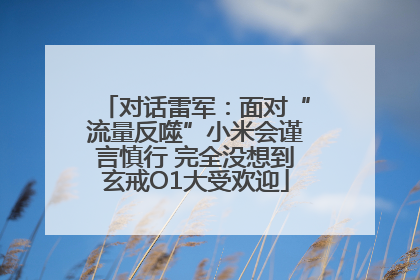 对话雷军：面对“流量反噬”小米会谨言慎行 完全没想到玄戒O1大受欢迎