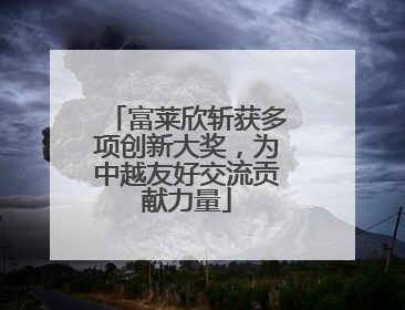 富莱欣斩获多项创新大奖，为中越友好交流贡献力量