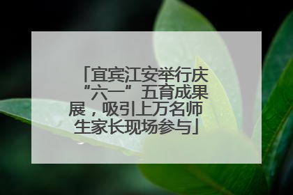 宜宾江安举行庆“六一”五育成果展，吸引上万名师生家长现场参与