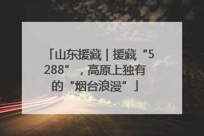 山东援藏｜援藏“5288”，高原上独有的“烟台浪漫”