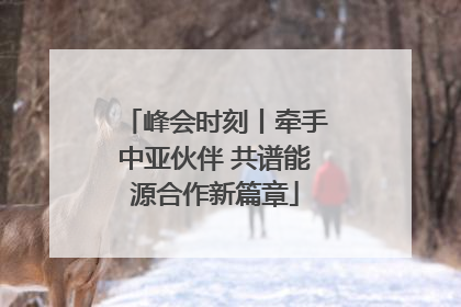 峰会时刻丨牵手中亚伙伴 共谱能源合作新篇章