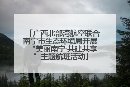 广西北部湾航空联合南宁市生态环境局开展“美丽南宁·共建共享”主题航班活动