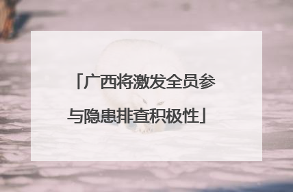 广西将激发全员参与隐患排查积极性