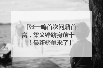 张一鸣首次问鼎首富，梁文锋跻身前十！最新榜单来了