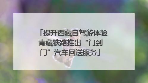 提升西藏自驾游体验 青藏铁路推出“门到门”汽车回送服务