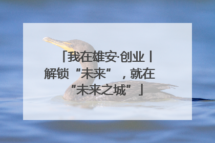 我在雄安·创业丨解锁“未来”，就在“未来之城”