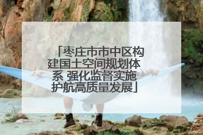 枣庄市市中区构建国土空间规划体系 强化监督实施护航高质量发展