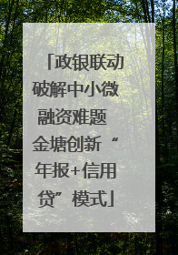 政银联动破解中小微融资难题 金塘创新“年报+信用贷”模式