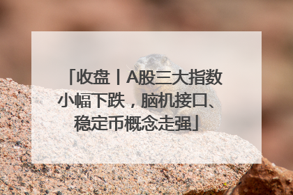 收盘丨A股三大指数小幅下跌，脑机接口、稳定币概念走强
