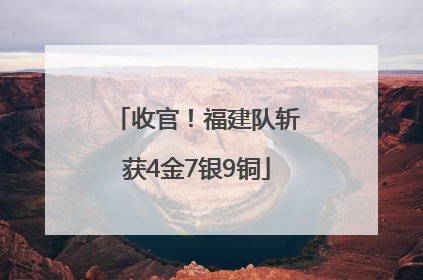 收官！福建队斩获4金7银9铜