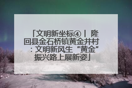 文明新坐标④丨 隆回县金石桥镇黄金井村：文明新风生“黄金” 振兴路上展新姿