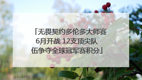 无畏契约多伦多大师赛6月开战 12支顶尖队伍争夺全球冠军赛积分